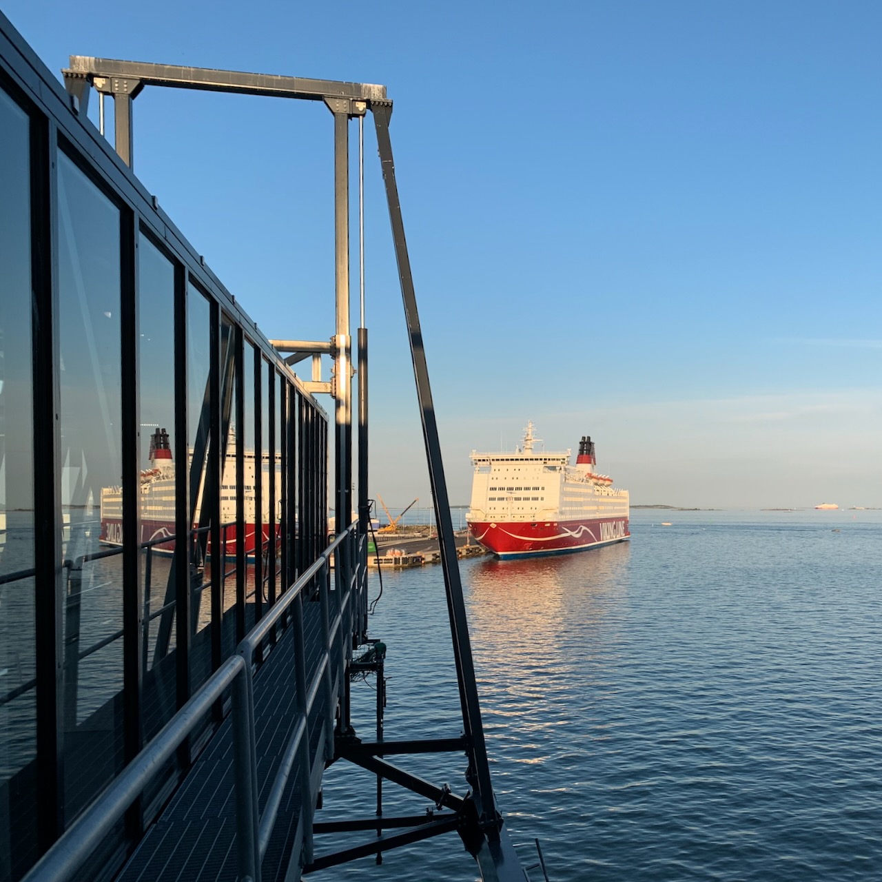 View from a passenger bridge